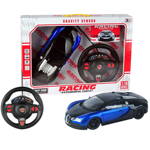  ماشین کنترلی فرمانی بوگاتی ویرون آبی 1:16 Bugatti Veyron Blue Car-اسباب بازی